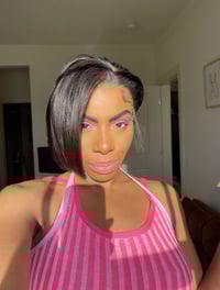 Image 10 of 8 inch YAKI PIXIE CUT WIG with NATURAL KINKY EDGES