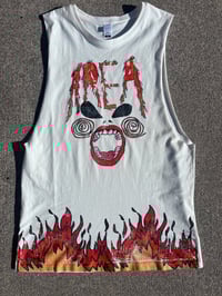 Image 1 of AREA 34 Metallic  Sleevless Tee