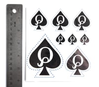 Image 2 of Classic Queen of Spades Temporary Tattoos 