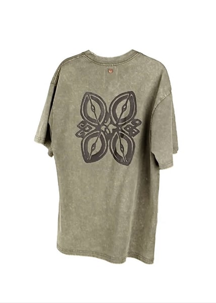 Image of ÆNRMÒUS - 1023 Seed Tee (Washed Brown)