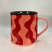 Image 2 of Red & Pink Wavy Mug