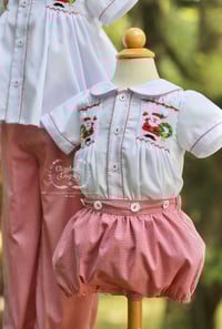 Image 4 of ELH x Manolitas Boy's Hand Smocked Santa Collection 