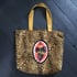 Sacred heart patch/leopard fabric shoulder bag Image 7