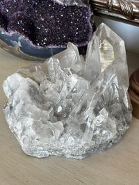 Image 1 of Clear Quartz Points Cluster Statement Piece #2446
