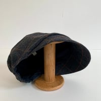 Image 4 of Fitzroy wool cap black check