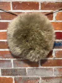 Image 1 of Sheepskin TAUPE Wool Leather Shearling Pieces in Roundish Natural Shapes