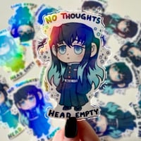 Image 1 of No Thoughts Sticker