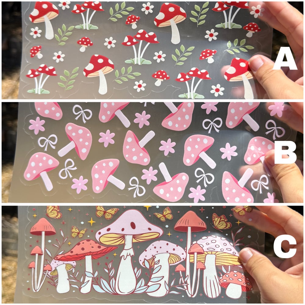 Image of Mushrooms UV DTF Wrap