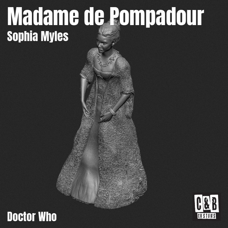 Madame de Pompadour 3D printed