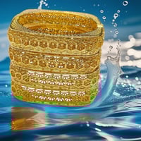 Image 4 of Elegant Charm Buckle Bangle Set