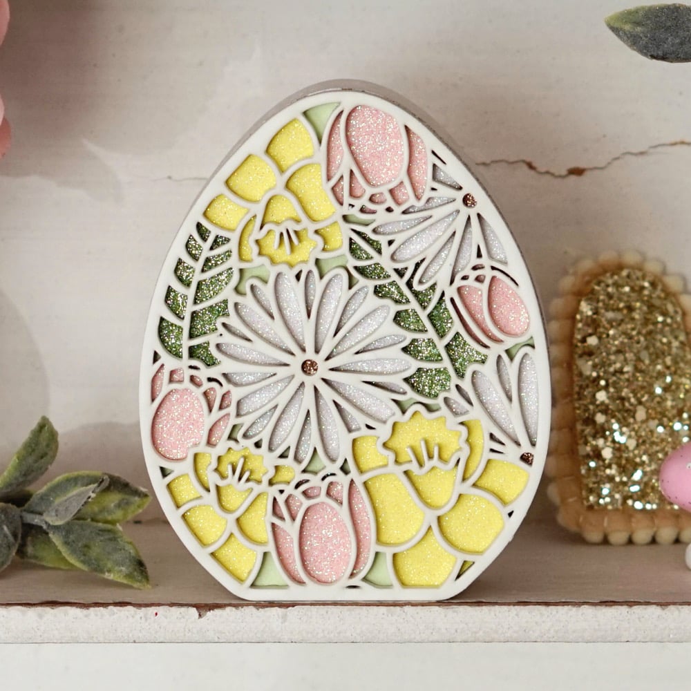 Image of PREORDER Floral Egg - large