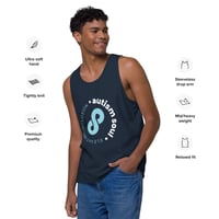 Image 4 of autism facts for the person behind you Men’s premium tank top