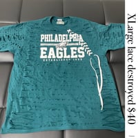 Xlarge Philadelphia Eagles lace destroyed1