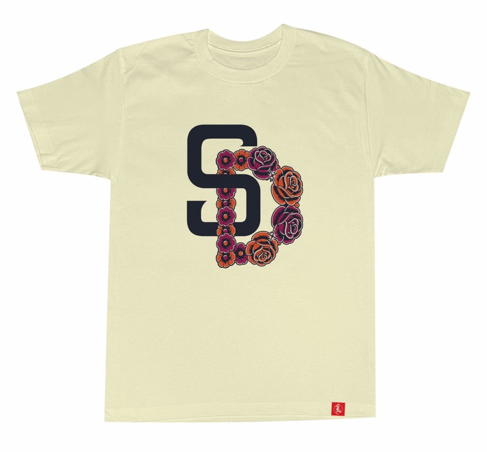 Image of "SD CITY CONNECT ROSES" Tee (Ivory)