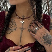 Image 6 of THE ‘LAMB MILAGRO’ GARNET NECKLACE 