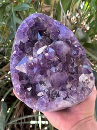 Image 1 of Amethyst With Calcite & Polished Edges #1594