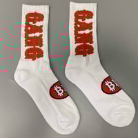Image 2 of "GANG" socks (white)