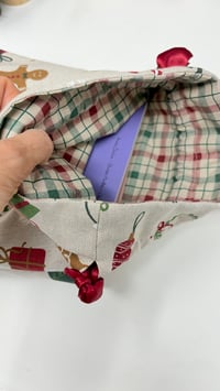 Image 4 of Le Pochon-Cadeau doublé toile de coton Santa Baby