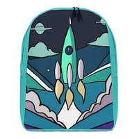 Image 1 of Retro Travel to the Stars Minimalist Backpack