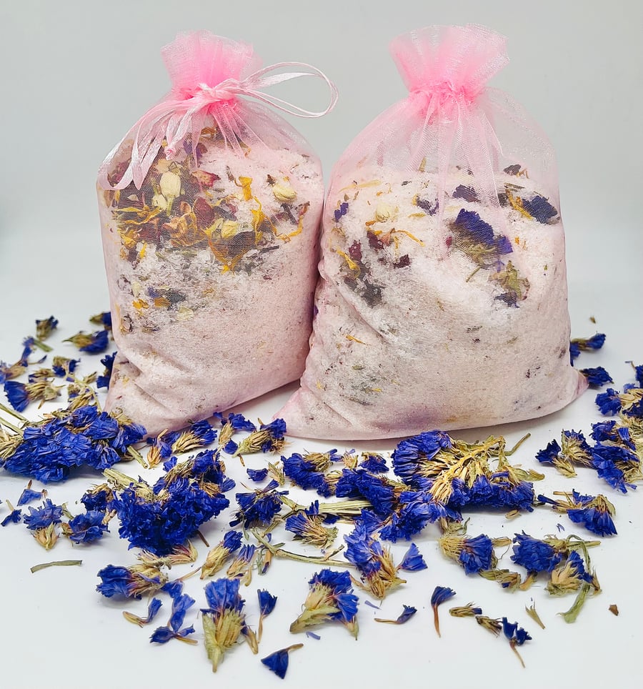 Image of Self Love Bath Salts                (with raw jasmine & herbs) 