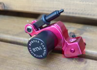 Image 3 of lightweight aluminium sidewinder tattoo machine candy red