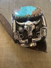 Image 5 of #8 Turquoise Cowboy Cuff