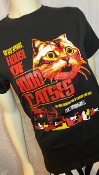 Image 1 of Unisex “House Of 1000 Cats” Black Tee