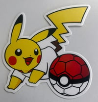 Image 3 of Pikachu Soccer - sticker