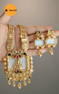 Image 4 of Lord Ganesha Temple Jewelry Set