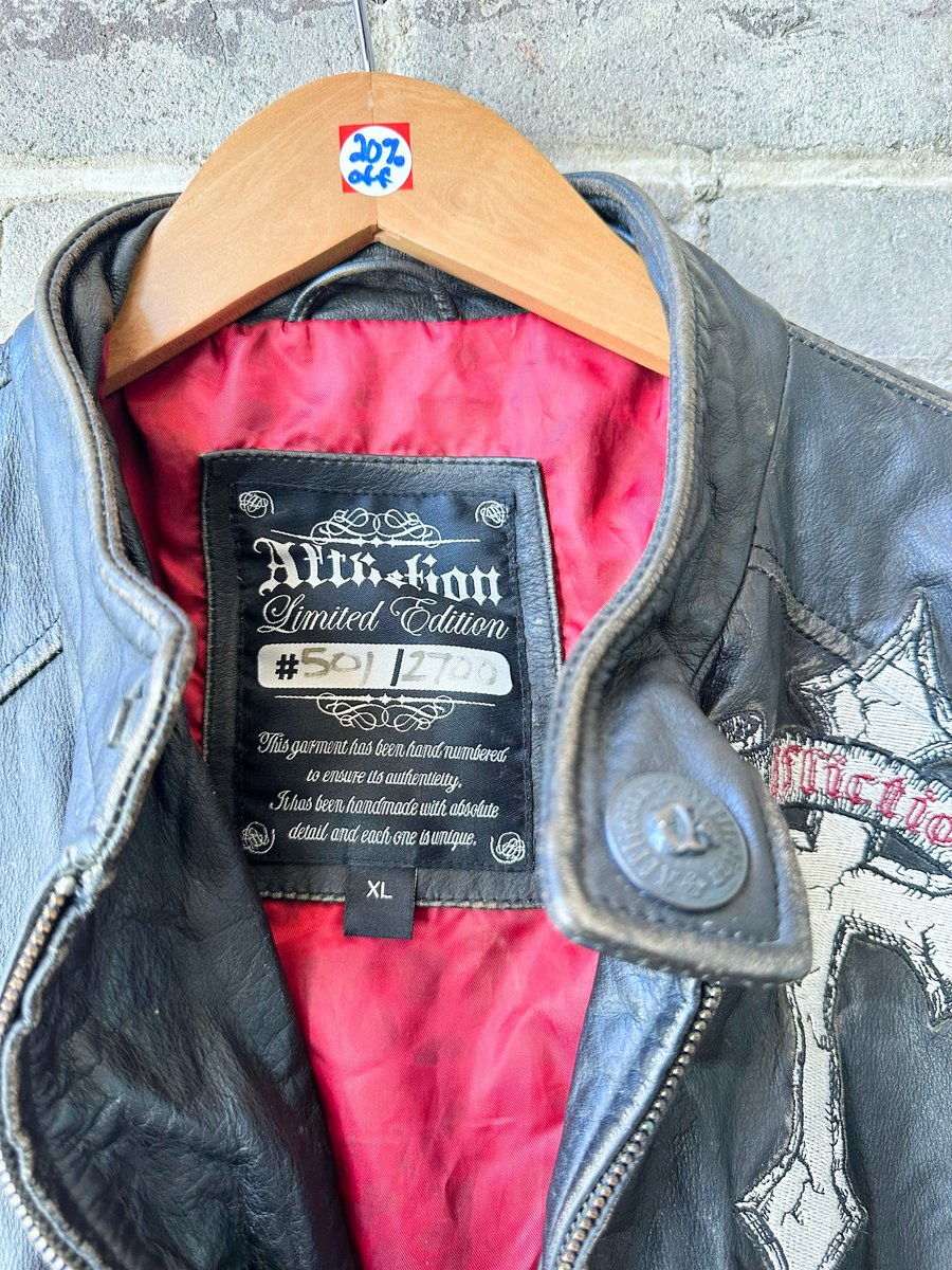 Image of Rare AFFLICTION Limited Edition Leather Jacket, SIZE: XL