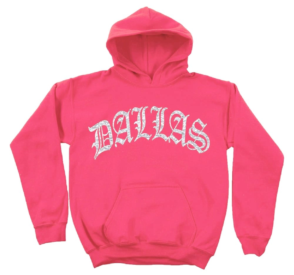 Image of DALLAS RHINESTONE HOODIE (HELICONIA)