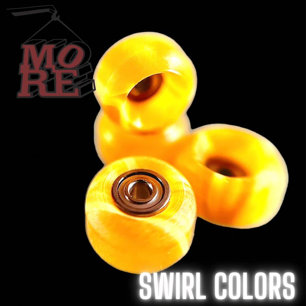 Image of More Fingerboards Swirl Abec 7 Colors Bearing Wheels