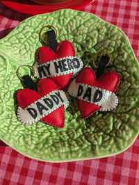 Image 5 of Father's Day Personalised Heart Keyring