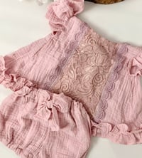 Image 2 of Palmina set size 9-12 months - blush pink