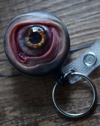 Image 13 of Handmade Realistic Eye Badge Reel Keychain
