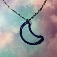Beaded Moon Necklace