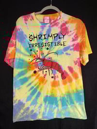 Image 1 of MEDIUM Shrimply Irresistible Tie Dye Shirt 3