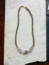 Image 6 of *new* TRIPLE T + PYRITE necklace