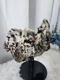 Image 2 of 8.4lb Specularite Large Crystal Specimen with Custom Stand 