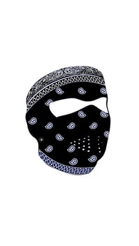 BLACK BANDANA FULL MASK