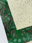 Holiday Splatter Sheets on Arches MBM