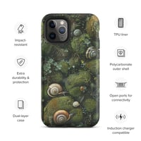 Image 5 of Flora and Fauna Goblincore Grunge Snails and Moss Tough Case for iPhone®