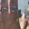 Adjustable chain ring with tiny bar