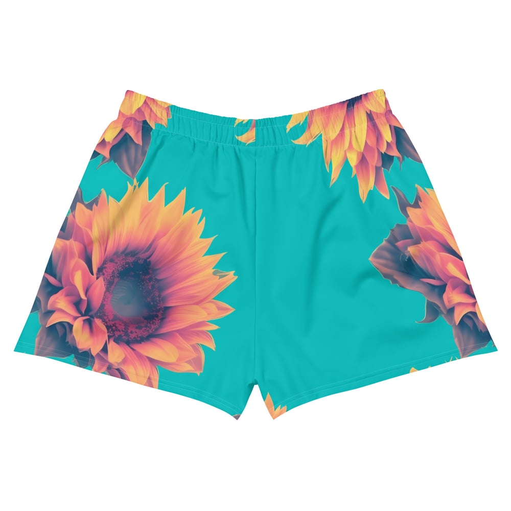 YB Women's Sunflower Athletic Shorts