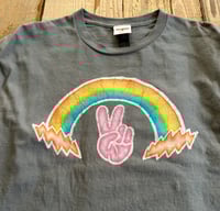 Image 3 of [ Ready to Ship ] Rainbow Peace Batik T