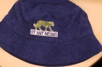Image 1 of  Blue By Any Means signature Leopard logo Corduroy 