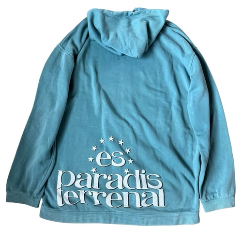Image of Es Paradis early 90s multi logo hoodie Size XXL