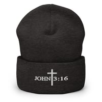 Image 8 of John 3:16 Cuffed Beanie