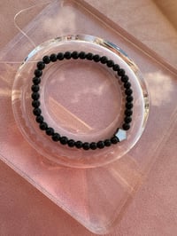 Image 5 of Black agate bracelet 极细黑玛瑙手链