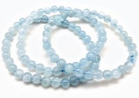 Aquamarine crystal bracelet 
